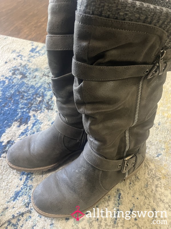 Well-Worn Mid-Calf Boots