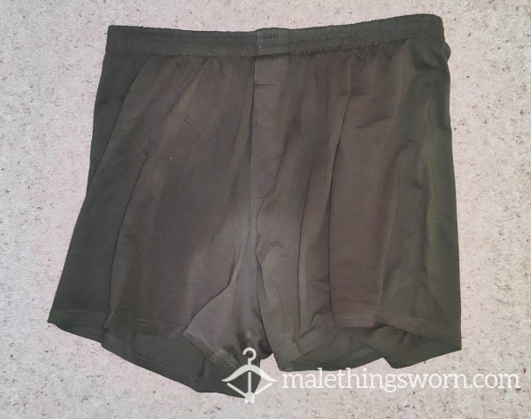 Worn Military Underwear Jersey Style Loose Boxers (L)