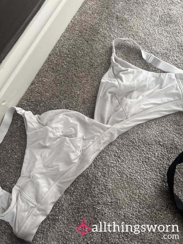 WELL-WORN MILK STAINED MATERNITY BRA