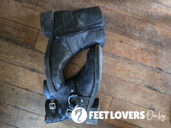 Well-Worn Moto Boots