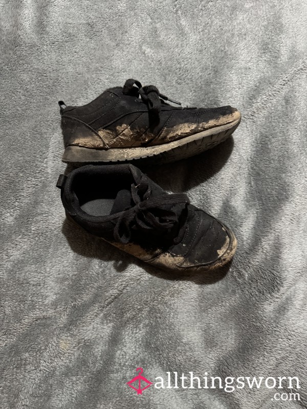 Well Worn Muddy Trainers