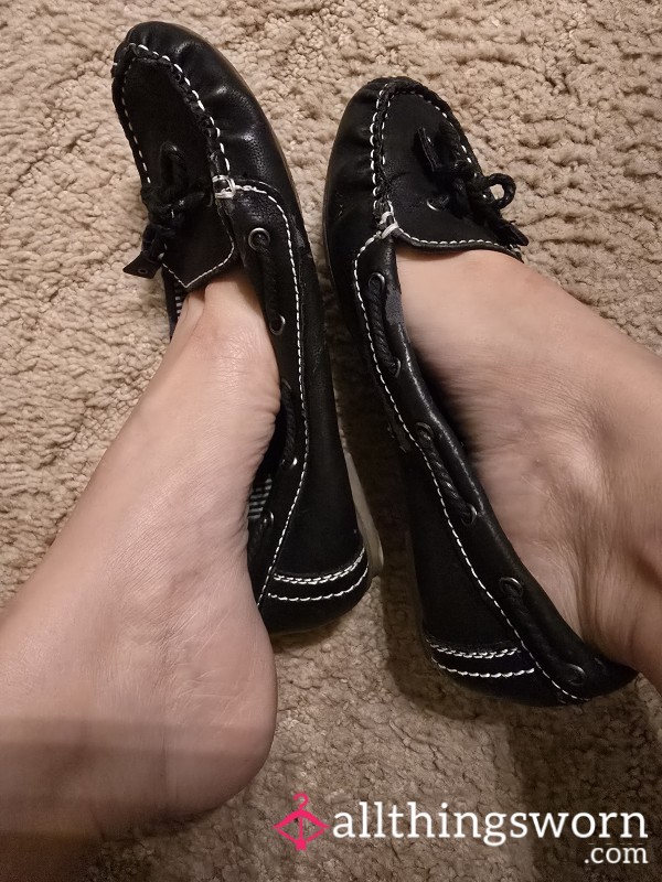 Well Worn Navy Blue Loafers