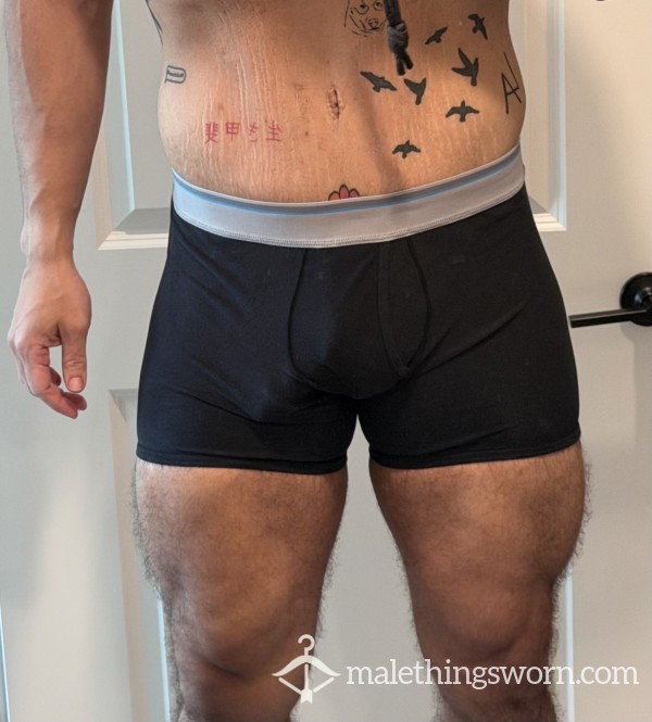 Well-Worn Navy Performance Micro-Mesh Boxer Briefs - Athletic Fit