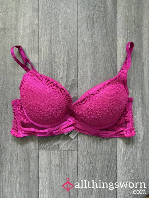 Well Worn Neon Pink Bra