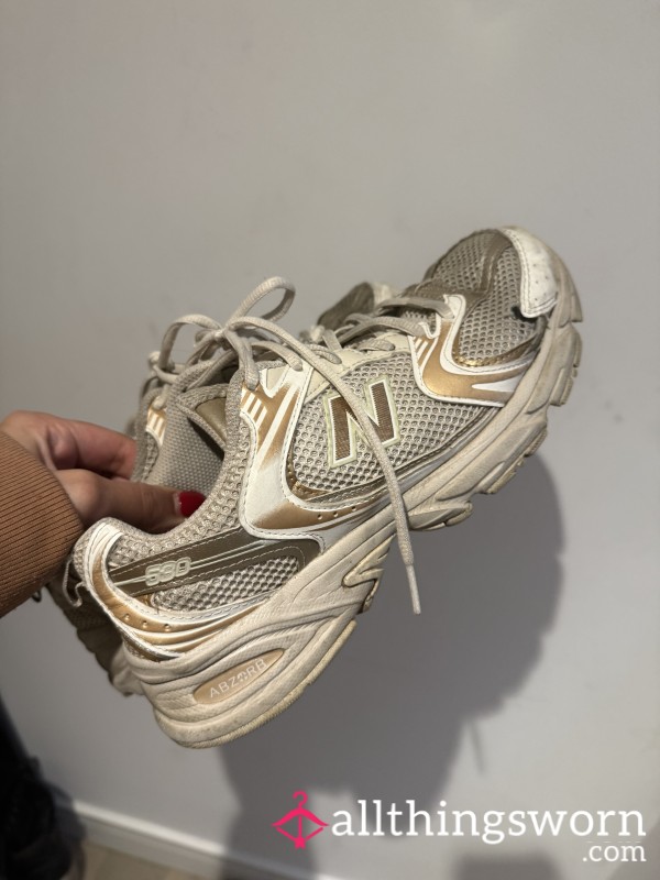 Well-Worn New Balance 530 Trainers – Heavy Use, Strong Wear, Authentic Condition