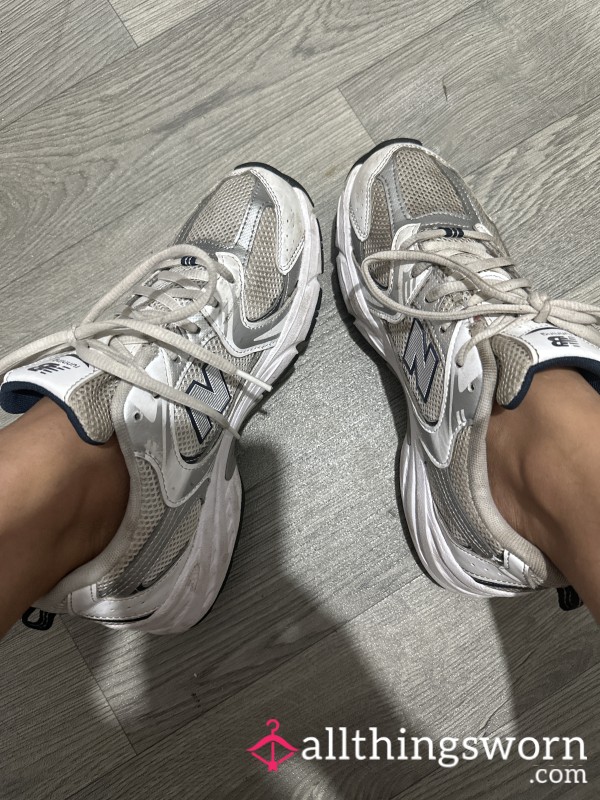 Well Worn Dirty New Balance Gym Trainers