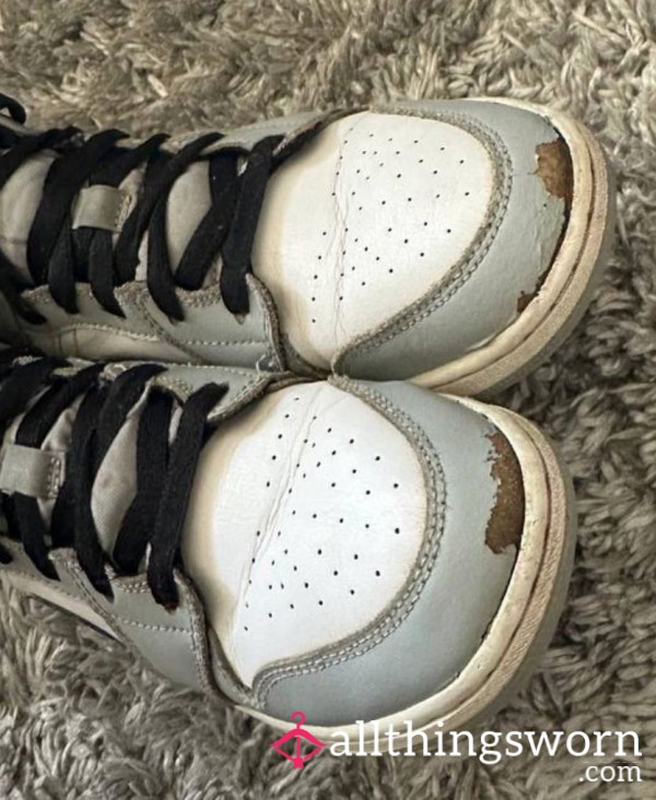 Well Worn Nike Air Jordan Sneakers