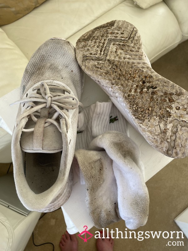 Well Worn Nike Gardening Shoes