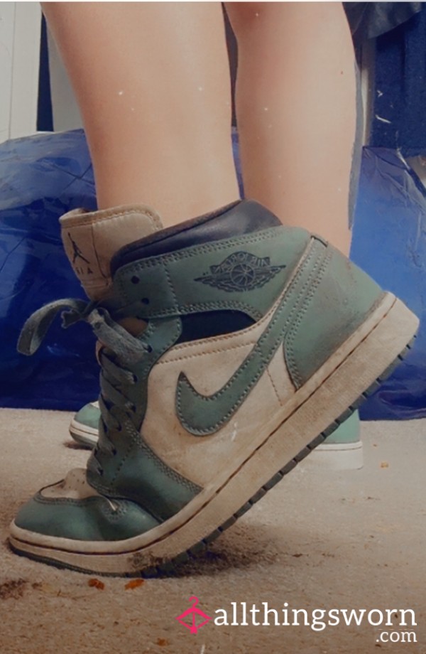 Well Worn Nike Jordan Trainers