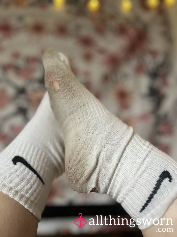 Well-Worn Nike Socks – Dirty & Holey