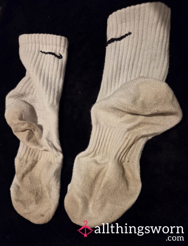 Well Worn Nike Sports Socks 48hrs🧦🦶🏻😍