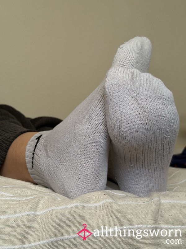 Well-Worn Nike Socks With Plenty Of Character 🖤🧦✨