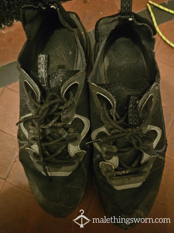 Well-worn Nike Trainers Ruined