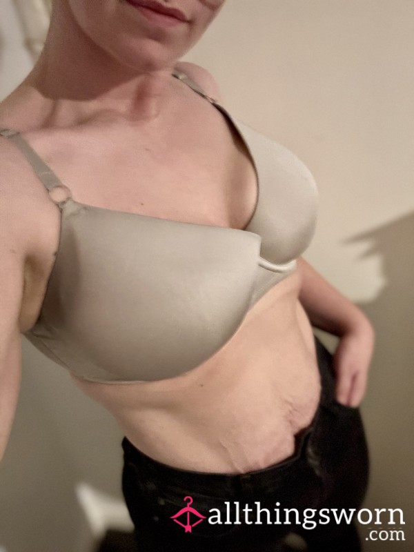 Well-Worn Nude Bra — Size 36G UK — Worn For ??? 😳 Ermmm Lots Of Days