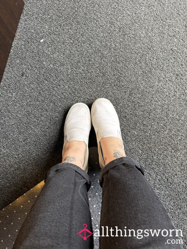 Well Worn Originally White Shoes