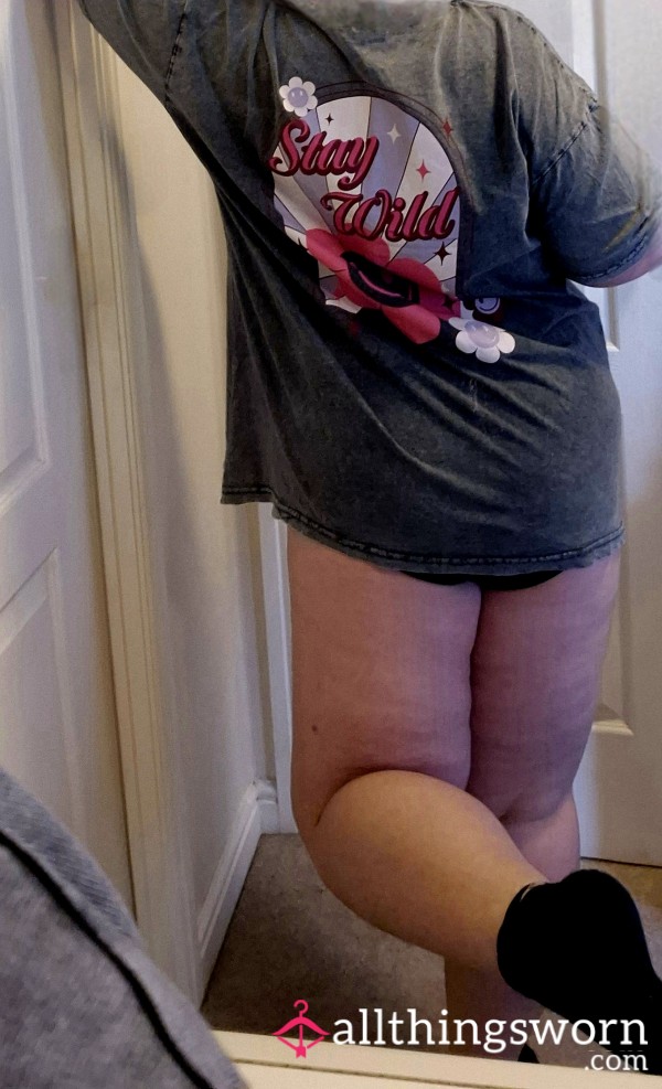 Well Worn Oversized T Shirt Worn By A Goddess
