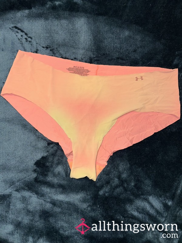 Well-worn Peach Booty Short Style Panties
