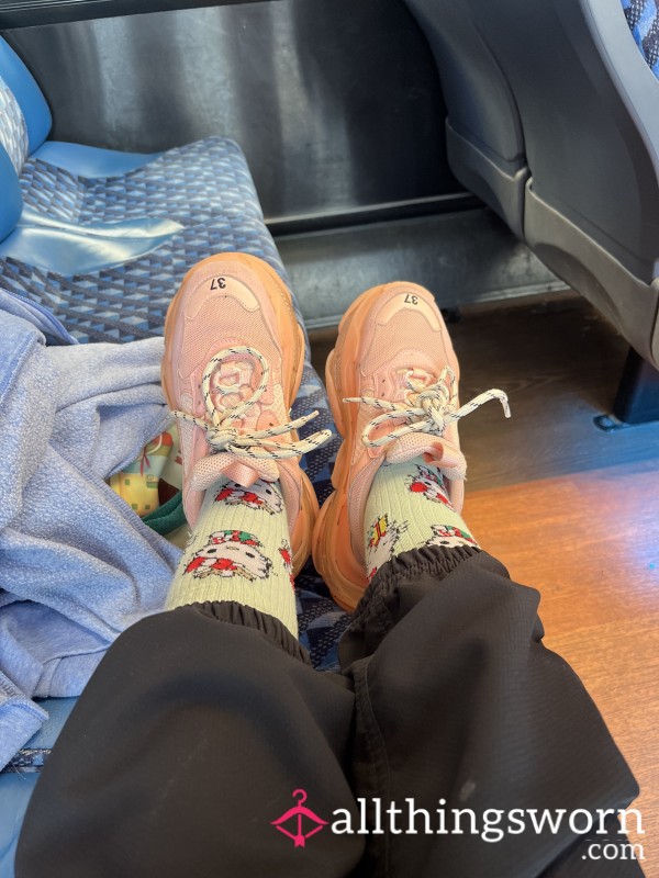 Well Worn Pink Balenciaga Trainers