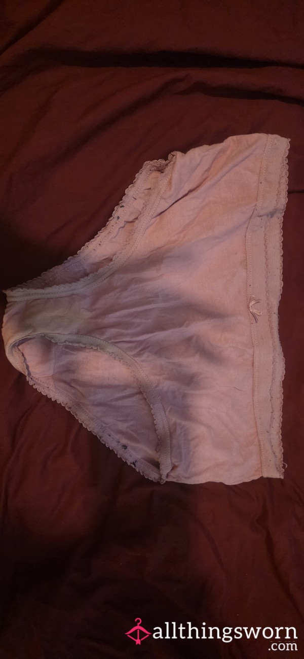 Well Worn Pink Cotton Panties