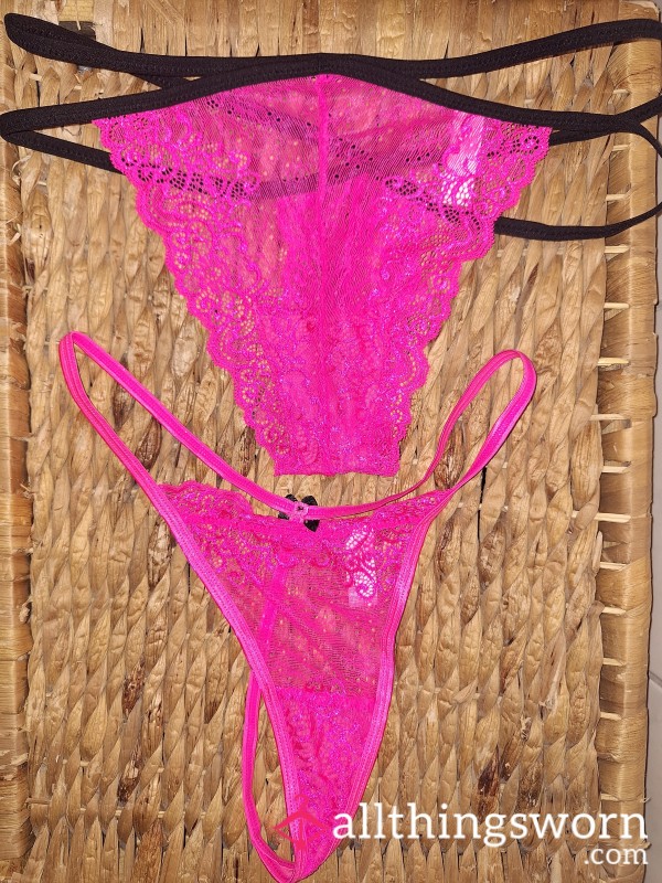 Well-worn Pink Delicious Smelling Thong💋