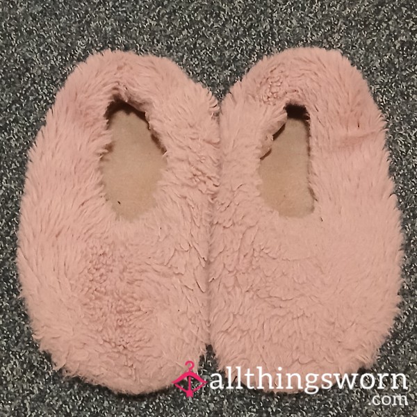 Pink Fluffy Slippers