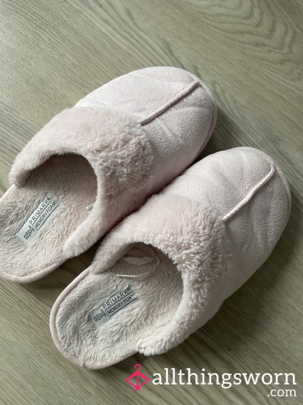 Well-worn Pink Fluffy Smelly Slippers
