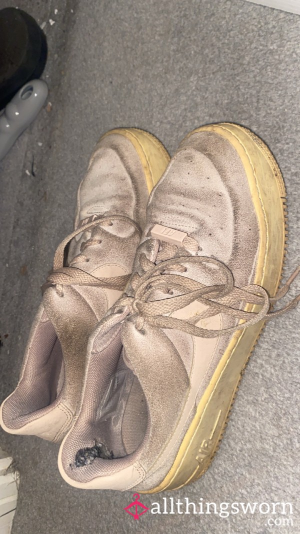 Extremely Dirty Pink Nike Airforce Ones