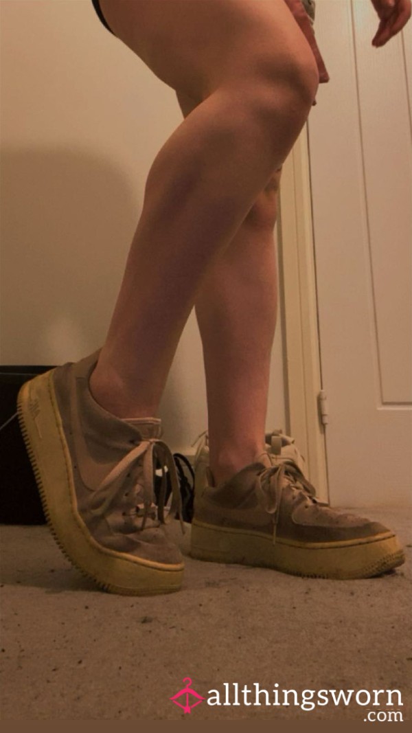Extremely Dirty Pink Nike Airforce Ones