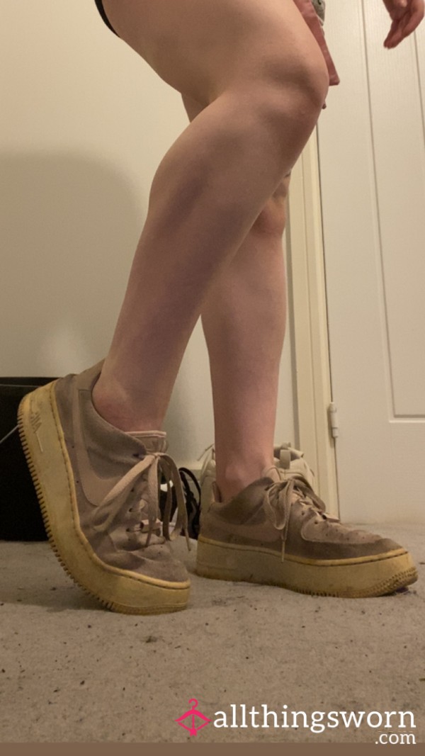 Extremely Dirty Pink Nike Airforce Ones