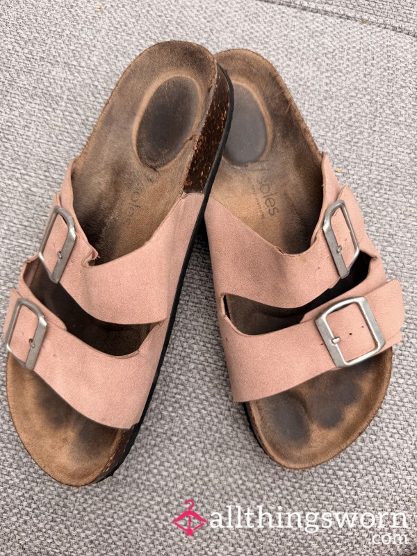 Well Worn Pink Sandals