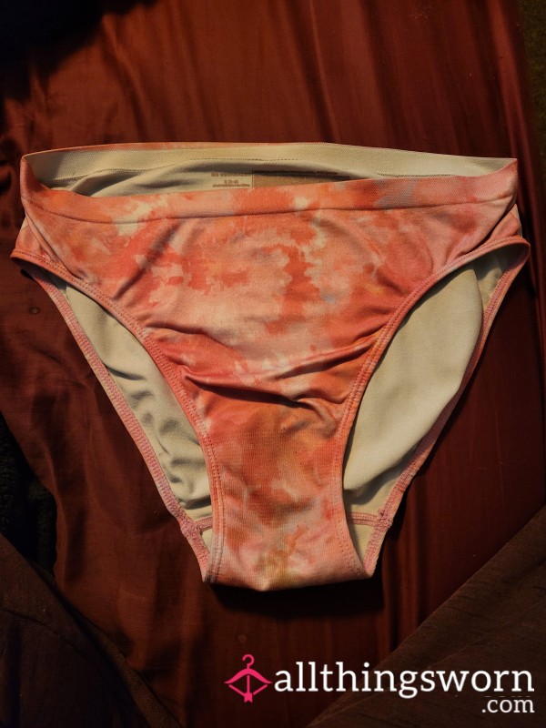 Well Worn Pink Silky Panties