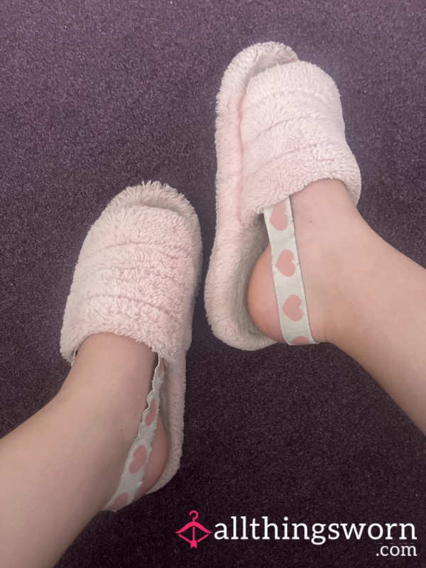 Well Worn Pink Slippers