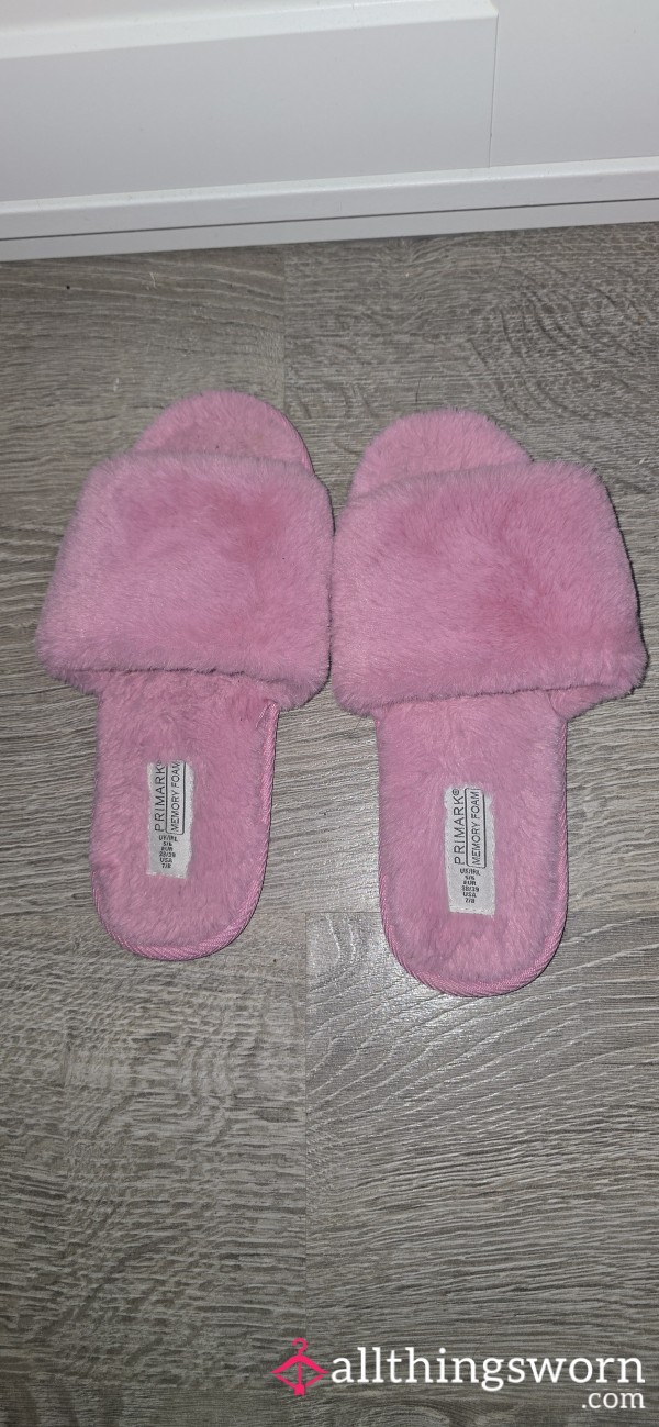 Well Worn Pink Slippers