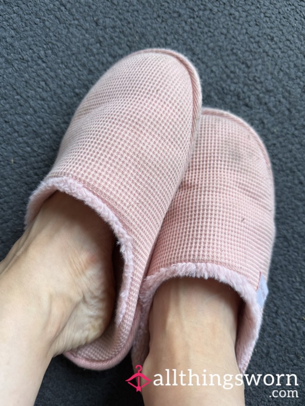 Well Worn Pink Slippers