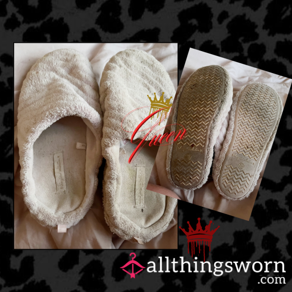 Well Worn Pink Slippers - The Ultimate Foot Fetish Fantasy 🩷 UK Size 5
