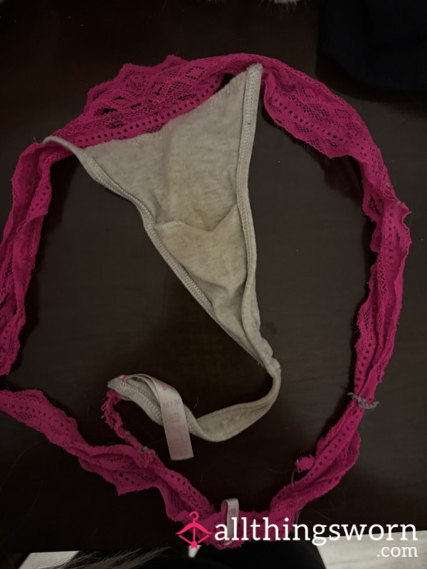 Well-Worn Pink Thong