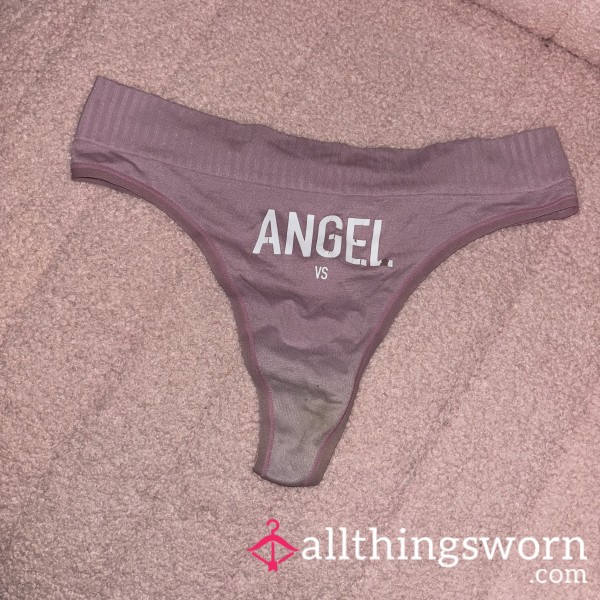 Well Worn Pink Victoria’s Secret Angel Thong