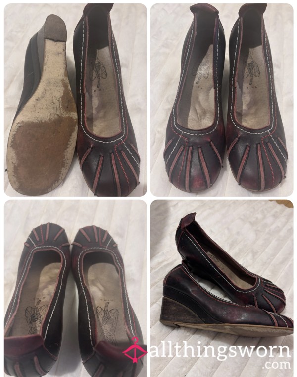 Well Worn, Pink Wedges