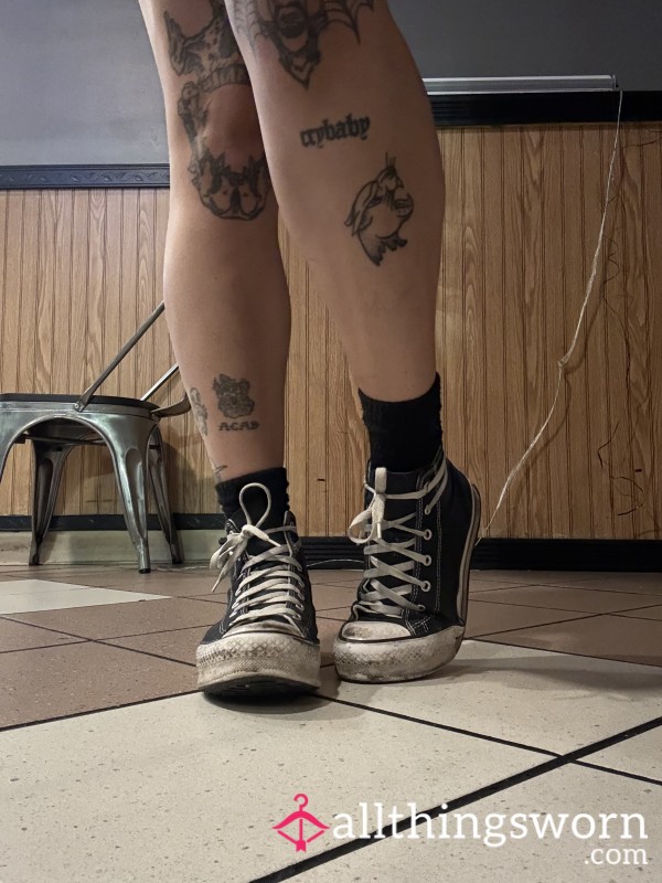 Well Worn Platform Converse