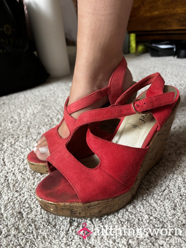 Well Worn Platform Wedges