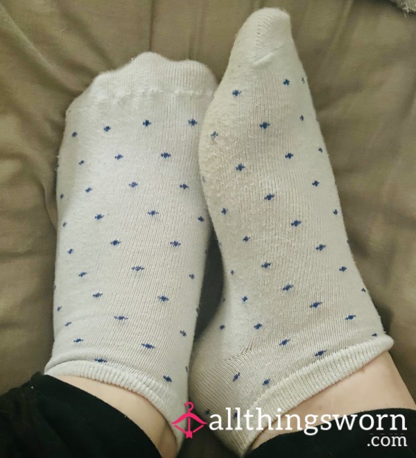 Well-Worn Polka Dot Socks – Cosy Pair Fresh Off My Feet