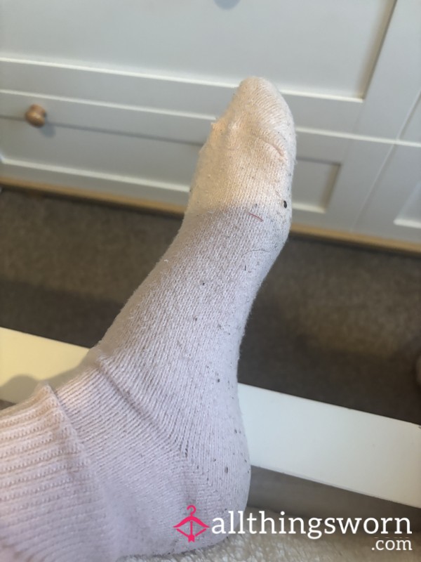 Well-Worn Pretty Pink Socks