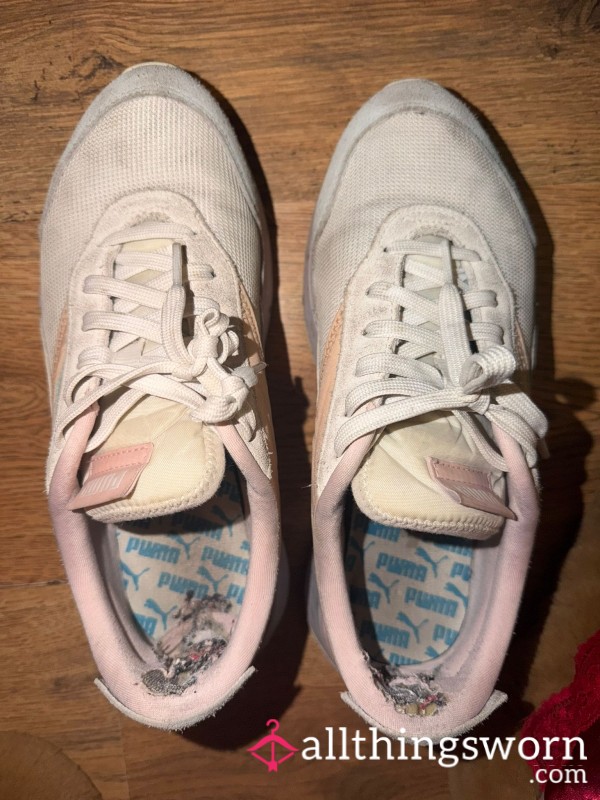 Well-Worn Puma Trainers 👟 | Heavily Used | Real Daily Wear Size 6