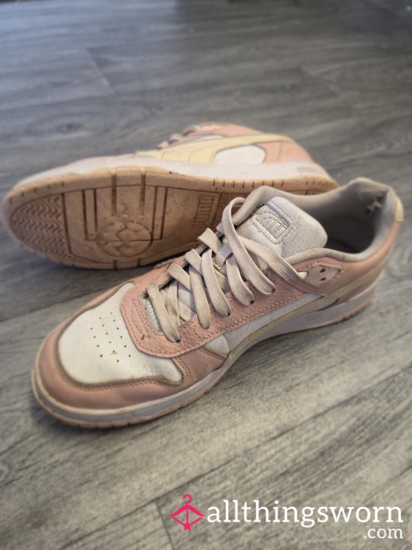 Well Worn Puma Trainers, Worn Daily And During Workouts For Your Satisfaction 😉