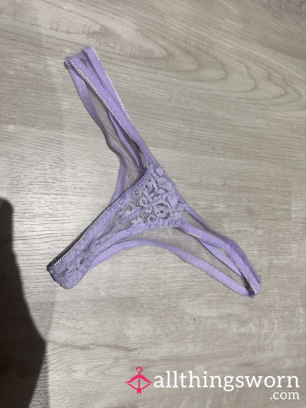 Well Worn, Purple Lace Thong