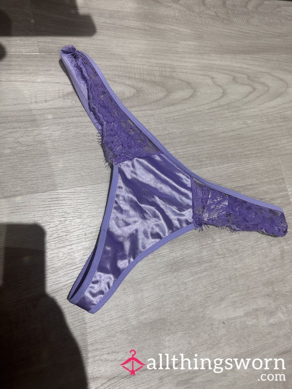 Well Worn Purple Thong