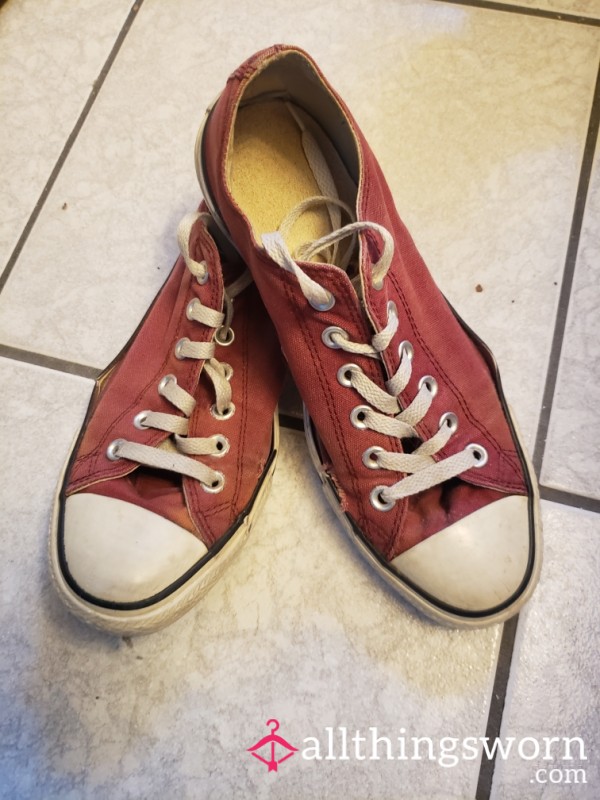Well Worn Red Converse
