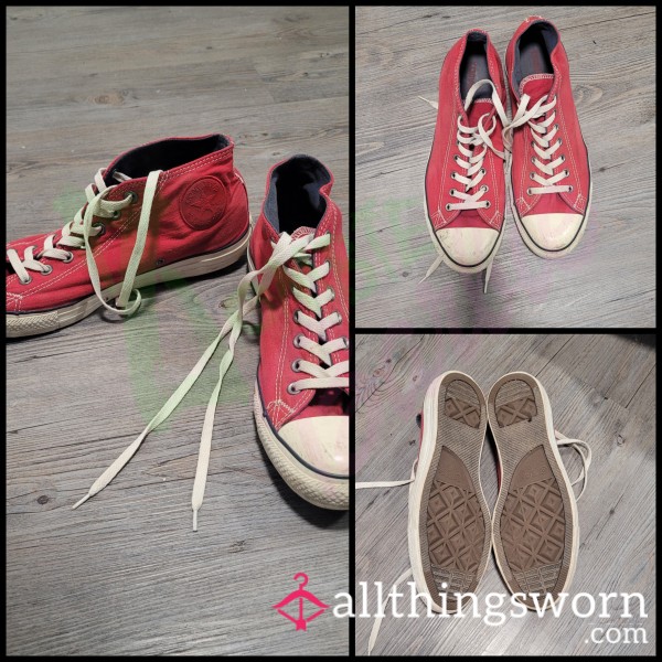 Well Worn Red Converse