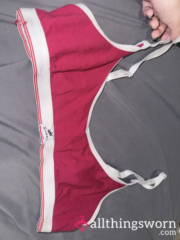 Well Worn Red Sports Bra 😉