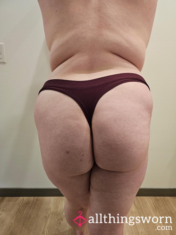 Well-Worn Red Thong